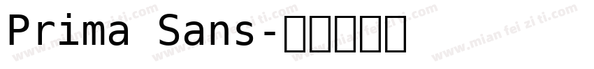 Prima Sans字体转换